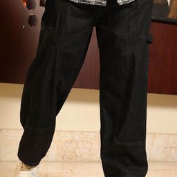 Instafab Plus Men Comfort Relaxed Fit Mid-Rise Stretchable Cargo Styles Jeans-picture-30