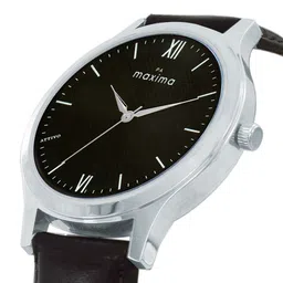 maxima Men Dial & Leather Straps Analogue Watch O-68090LMGI image 2