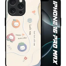 QRIOH Cartoon Characters Printed iPhone 16 Pro Max Back Case Mobile Accessories-picture-14