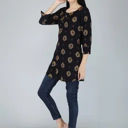 HIGHLIGHT FASHION EXPORT Floral Printed Top image 2