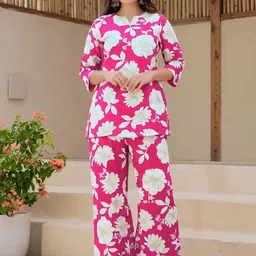 Moda Rapido Printed Pure Cotton Tunic & Palazzos Co-Ords-picture-40