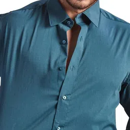 VELLURE Men's FlexEase Tencel Cotton Full Sleeve Shirt image 3