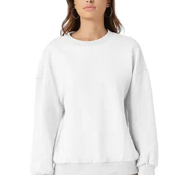 NOTWILD Women Round Neck Cotton Sweatshirt-image-13