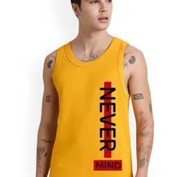 Parona Printed Gym Vest M--Vest-7-Mustard-S-image-1