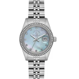 SANTA BARBARA POLO & RACQUET CLUB Women Dial & Stainless Steel Bracelet Style Straps Analogue Watch image 1