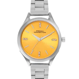 French Connection Women Embellished Dial & Stainless Steel Bracelet Style Straps Analogue Watch FCN099SM-image-91
