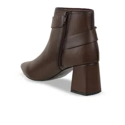 Mochi Women Casual Block-Heeled Regular Boots image 4