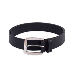Belwaba Men Black Textured Leather Formal Belt-picture-27