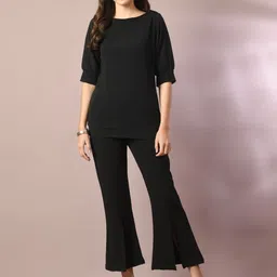 The Roadster Lifestyle Co Women Solid Flared-Fit Mid-Rise Bootcut Trousers-image-39