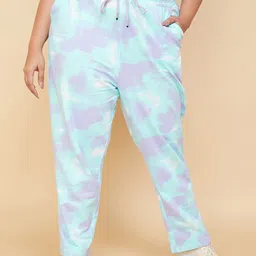 max Women Plus Size Abstract Printed Pure Cotton Mid-Rise Track Pants-picture-53