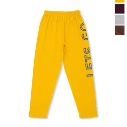 Luke & Lilly Pack Of 4 Boys Cotton Mid-Rise Track Pants-picture-20