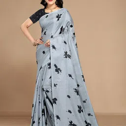 KALINI Abstract Printed Poly Cotton Saree-picture-21