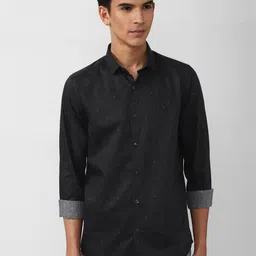 SIMON CARTER LONDON Men Black Slim Fit Printed Casual Shirt-image-63