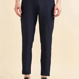 Sweet Dreams Men Navy Blue Mid-Rise 4 Way Stretch Sports Track Pants-image-62