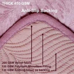 HOMETHREADS Multicoloured & Pink 2 Piece Sofa Cover image 2