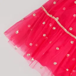 pspeaches Girls Embroidered Ready to Wear Lehenga & Blouse With Dupatta image 4