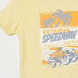 Fame Forever by Lifestyle Boys Typography Printed Tropical Applique T-shirt image 4