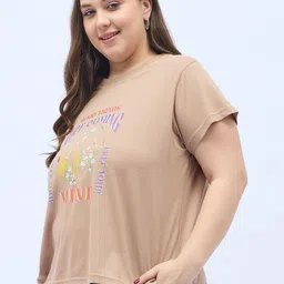 DressBerry Curve Women Typography Printed T-shirt image 3