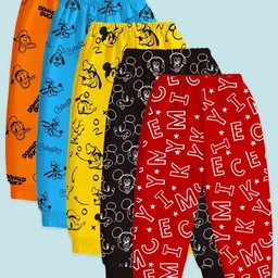 YK Disney Kids Pack Of 5 Printed Regular-Fit Track Pants-picture-48