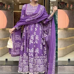 KALINI Women Ethnic Motifs Printed Regular Kurta with Trousers & With Dupatta-picture-20