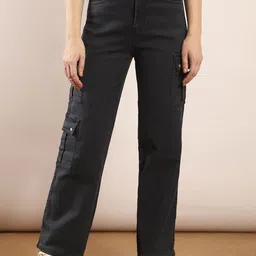 FIREAGE Women Vegas Straight Fit High-Rise Stretchable Jeans-picture-37