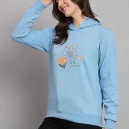 SZN Women Printed Hooded Sweatshirt image 4