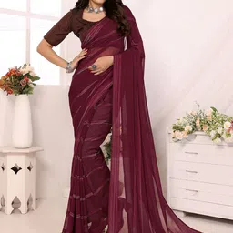 moda rapido ANAND SAREES Striped Satin Saree-picture-27