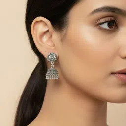 SZN Dome Shaped Jhumkas Earrings-picture-16