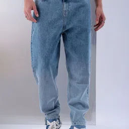 The Indian Garage Co Men Relaxed Fit Slash Knee Light Fade Jeans-picture-27