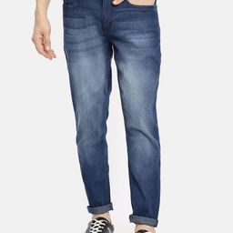 The Indian Garage Co Men Blue Slim Fit Heavy Fade Jeans-picture-20