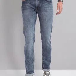 AD By Arvind Men Skinny Fit Heavy Fade Stretchable Jeans-picture-29