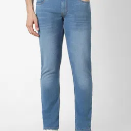 Peter England Casuals Men Skinny Fit Heavy Fade Clean Look Stretchable Jeans-image-85