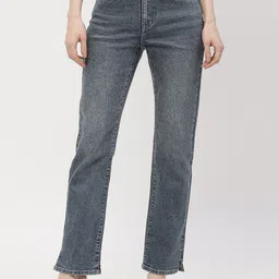 Madame Women Clean Look Straight Fit Heavy Fade Cotton Cropped Jeans-picture-31