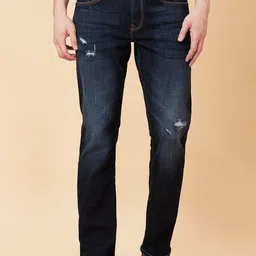 Being Human Men Bootcut Low Distress Heavy Fade Jeans-image-56