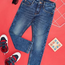Pantaloons Junior Boys Slim Fit Mid-Rise Clean Look Stretchable Jeans-picture-35