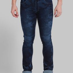 Parx Men Blue Skinny Fit Low Distress Light Fade Cotton Jeans-picture-26