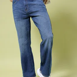The Indian Garage Co Men Bootcut Clean Look Mid Rise Cotton Jeans-image-25