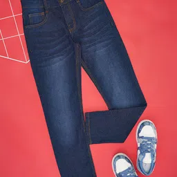 Pantaloons Junior Boys Slim Fit Clean Look Light Fade Jeans-image-16