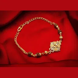 aadita Gold Toned Handmade Rakhi-picture-43