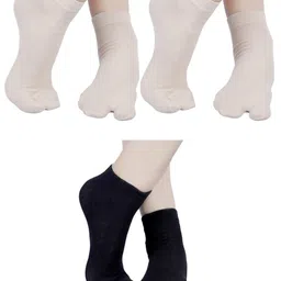 N2S NEXT2SKIN Women Pack Of 3 Assorted Ankle-Length Socks-image-75