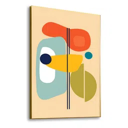 nestroots Green & Red 1 Piece Canvas Abstract Wall Paintings image 4