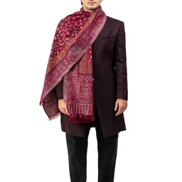 Naureen Men Embroidered Stole image 3
