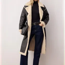 Trendyol Women Double Breasted Notched Collar Overcoat-picture-27