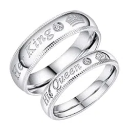 Ringzinnie Set of 2 Stainless Steel Couple Rings-picture-28