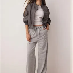 Trendyol Women Striped Mid Rise Trousers-image-48