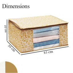 AMAK INC Beige Fabric Multi-Utility Wardrobe Organisers image 4