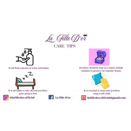 LA FILLE D'OR Silver-Plated Cubic Zirconia-Studded Jewellery Set image 2