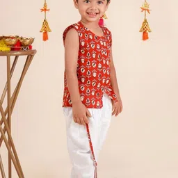 LOYZO-LOYAL TO JOY Boys Printed Kurta and Dhoti Pants-picture-43