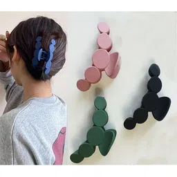 SH FSN Women Set of 6 Matt Claw Clip image 3