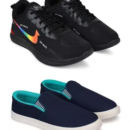 Spotwalk Men Pack of 2 Running Shoes-image-37